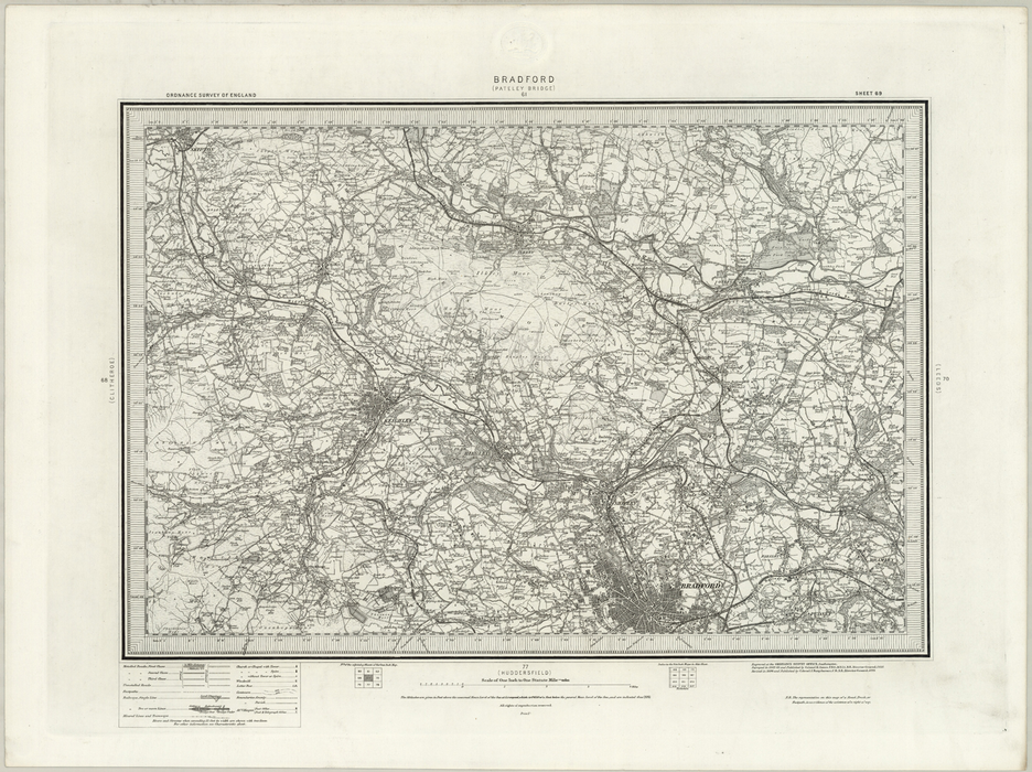 Pateley Bridge Postcode Map 1890 Collection - Bradford (Pateley Bridge) Ordnance Survey Map– I Love ...