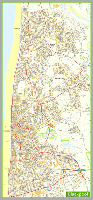 Blackpool Street Map
