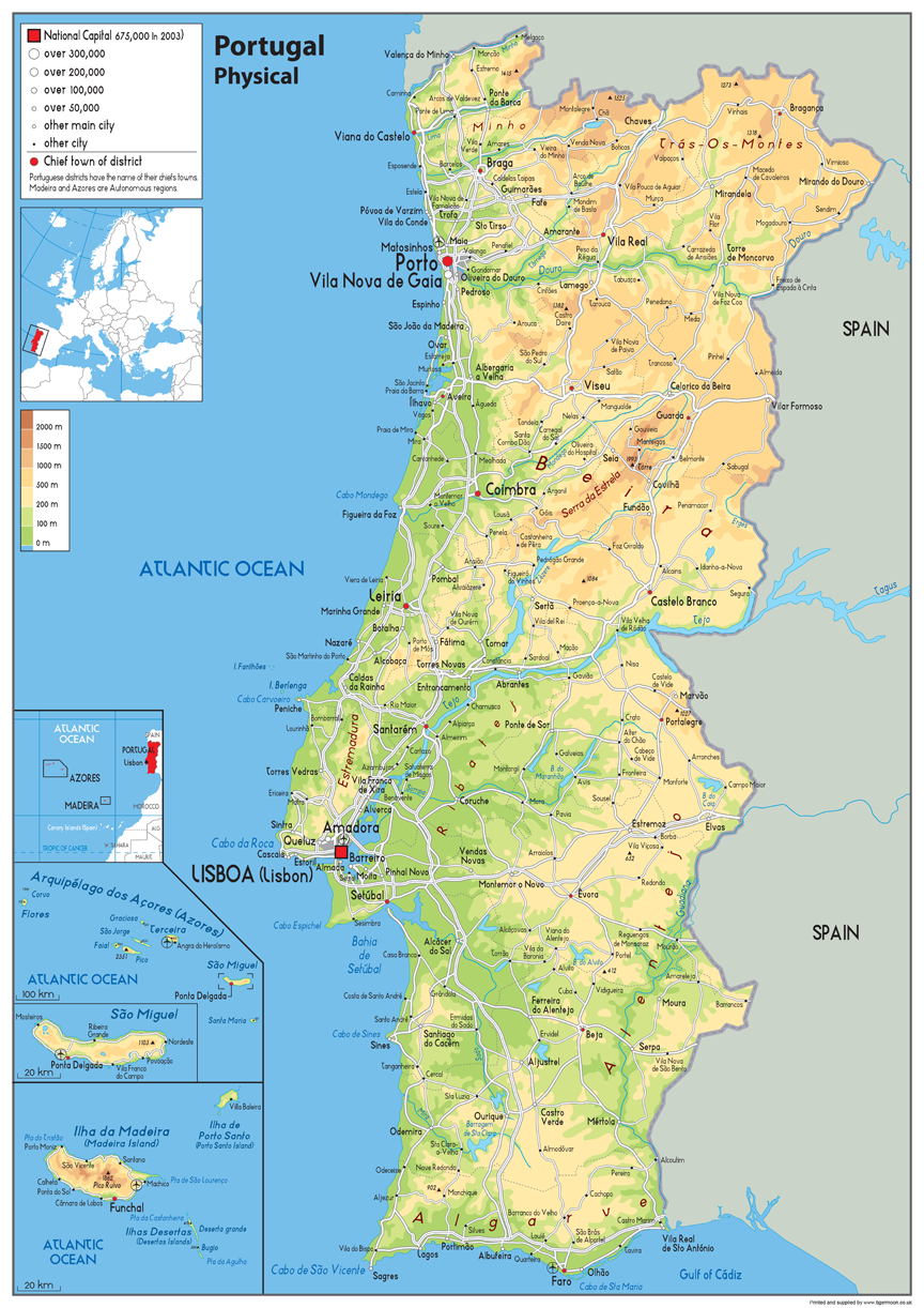 Portugal Physical Map I Love Maps 1 Ed58568c 44a3 42e4 B1c0 Bdfb936e2213 1200x1697 