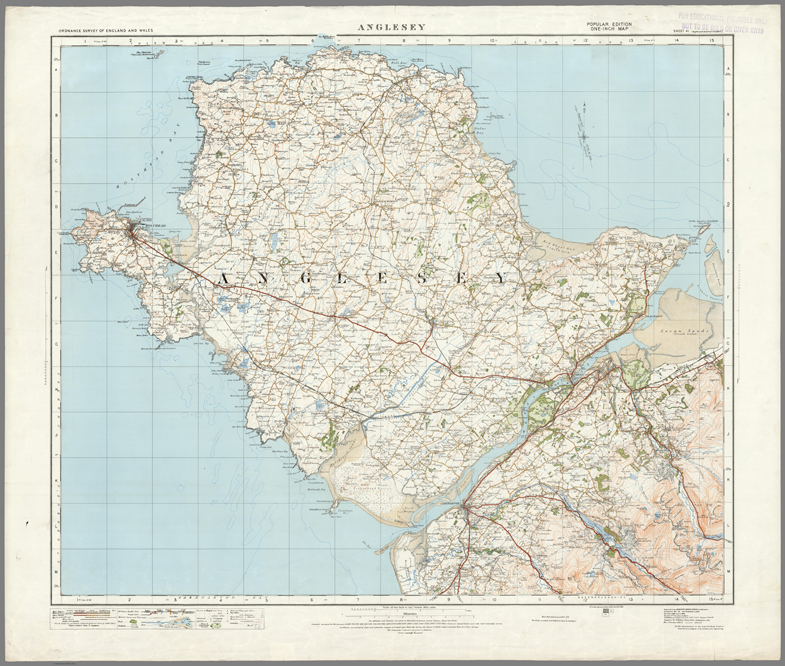 1920 Collection - Anglesey Ordnance Survey Map