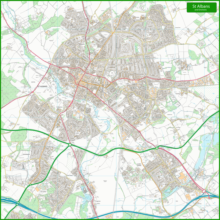 St Albans Street Map