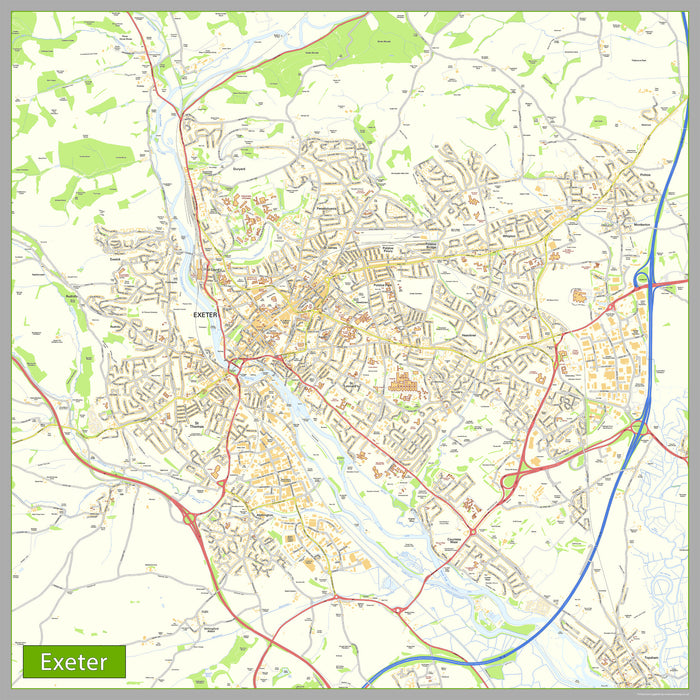 Exeter Street Map