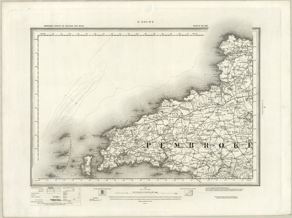 1890 Collection - St David's Ordnance Survey Map