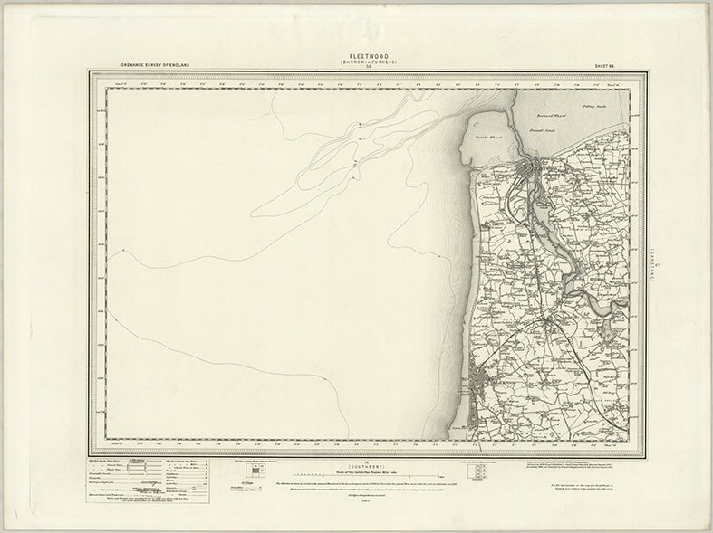 1890 Collection - Fleetwood (Barrow in Furness) Ordnance Survey Map– I ...
