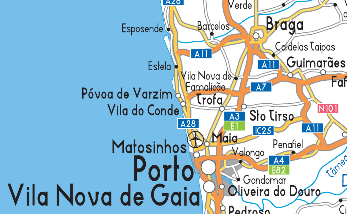 Portugal Road Map