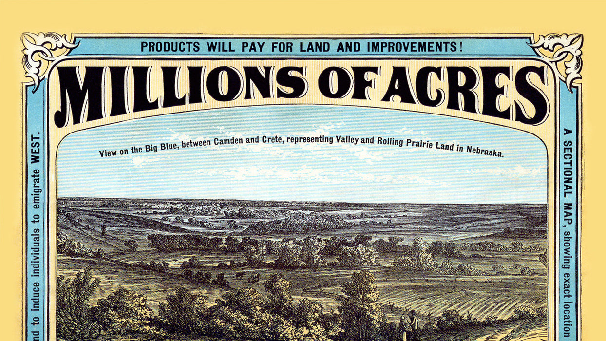 Iowa & Nebraska - Land for Sale Poster
