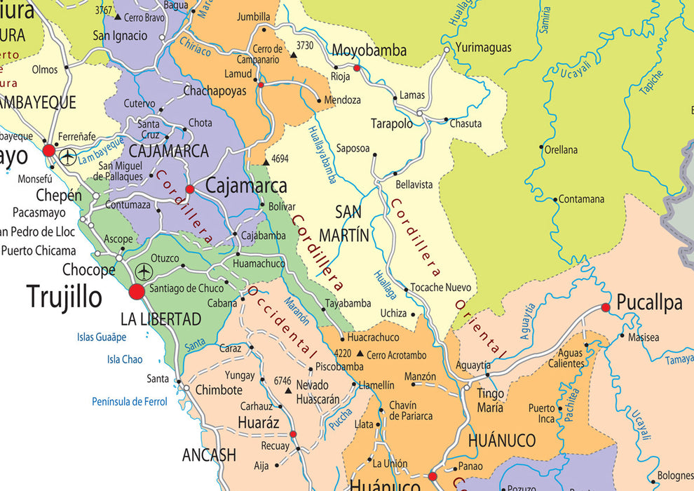 Peru Political Map