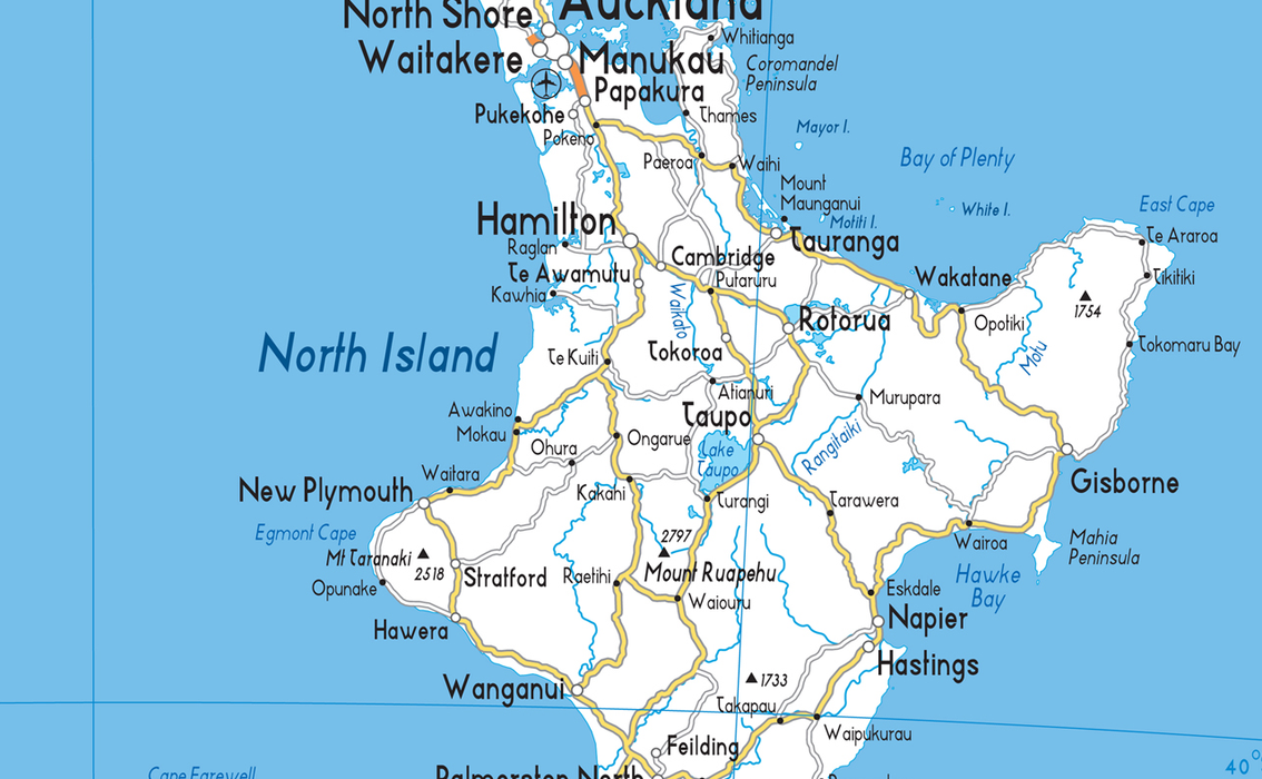 New Zealand Road Map