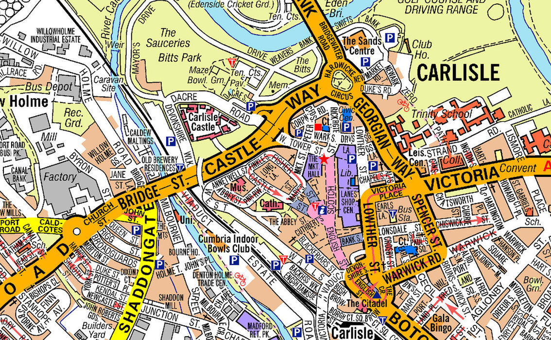 Carlisle 10k x 10k A-Z Map