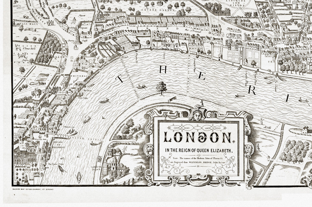 Map Of London By Ralph Aggas 1560