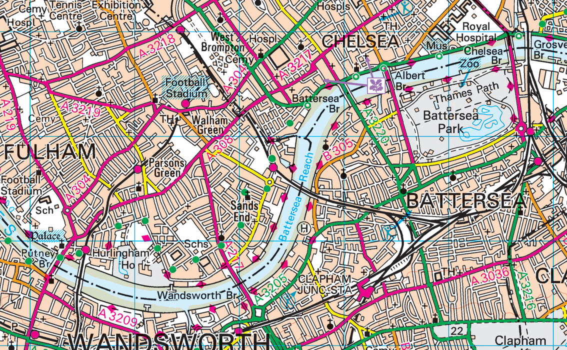 London Within the M25 Map