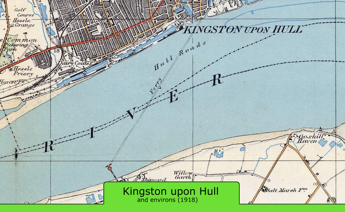 Kingston upon Hull and Environs Ordnance Survey Map 1920