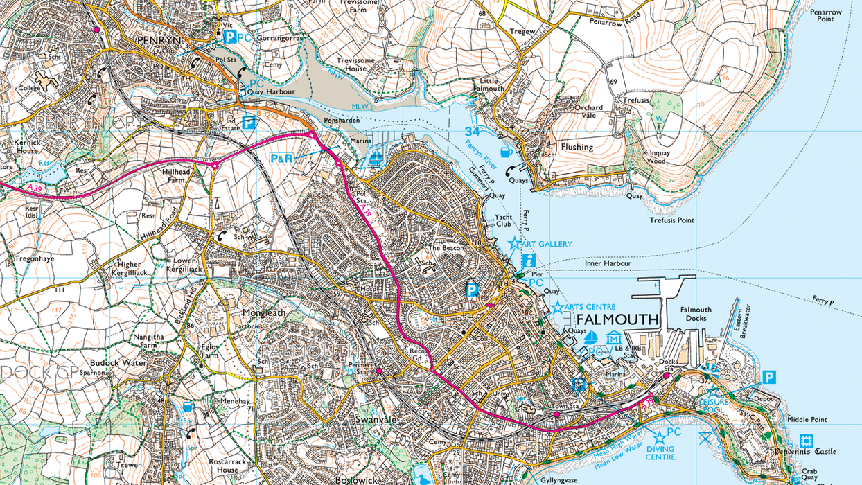 Carrick Roads Coastal Area Map