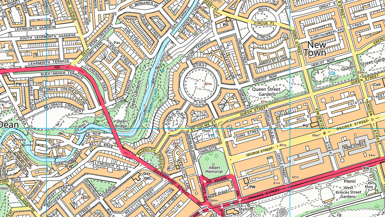Edinburgh City Centre Map