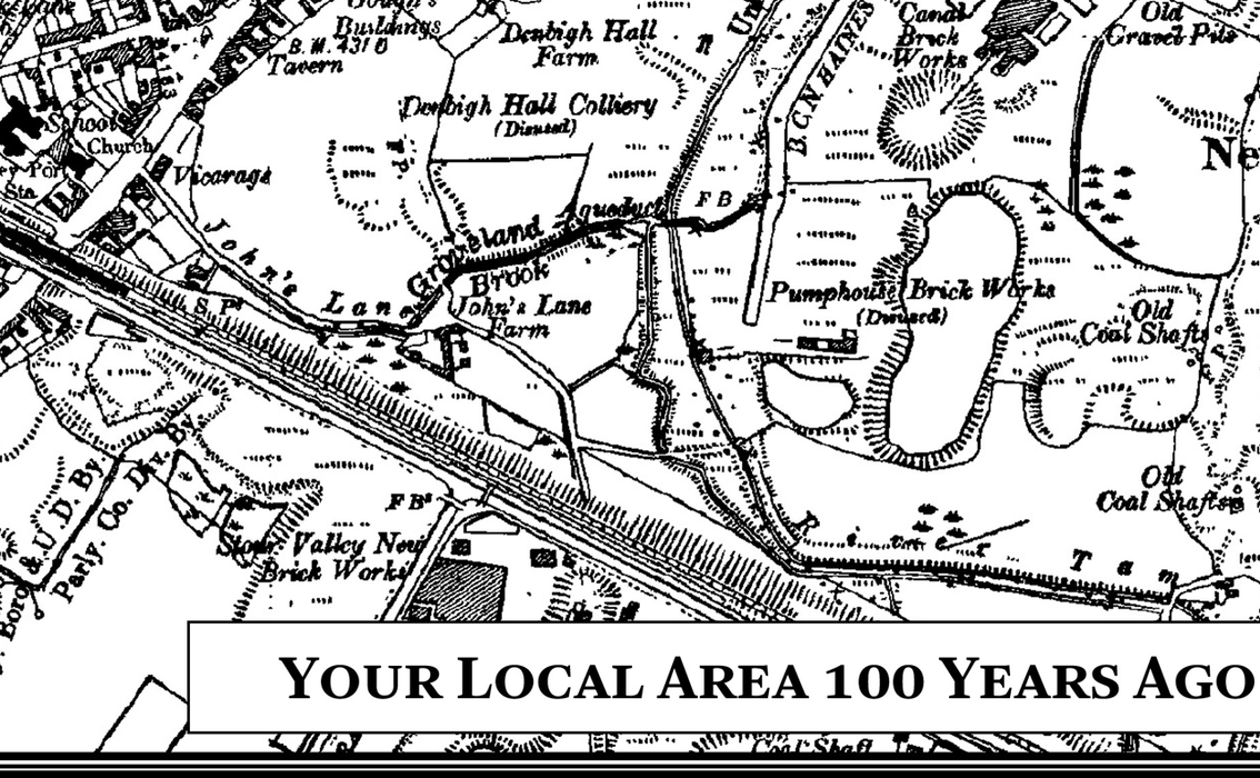 Your Local Area 100 Years Ago Postcode Centred Map