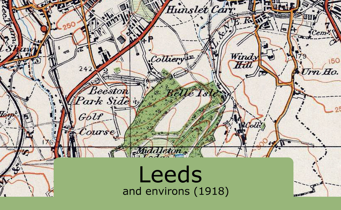 Leeds and Environs Ordnance Survey Map 1920