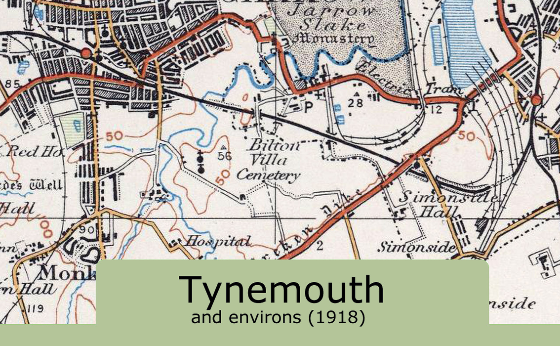 Tynemouth and Environs Ordnance Survey Map 1920