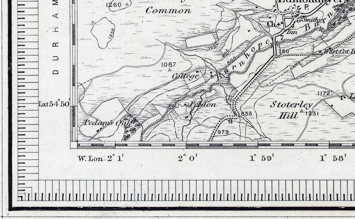 Newcastle on Tyne 1855 Ordnance Survey Map