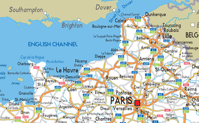France Road Map– I Love Maps