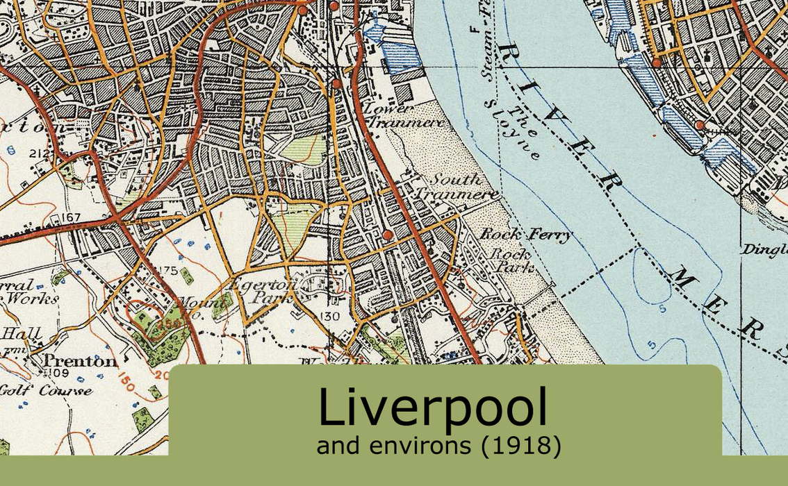 Liverpool and Environs Ordnance Survey Map 1920
