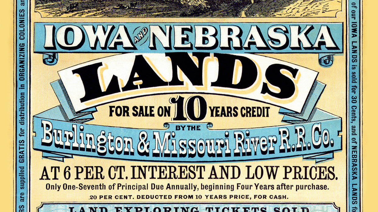 Iowa & Nebraska - Land for Sale Poster
