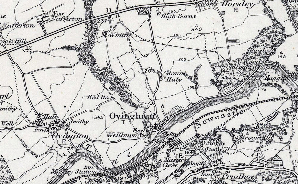 Newcastle on Tyne 1855 Ordnance Survey Map