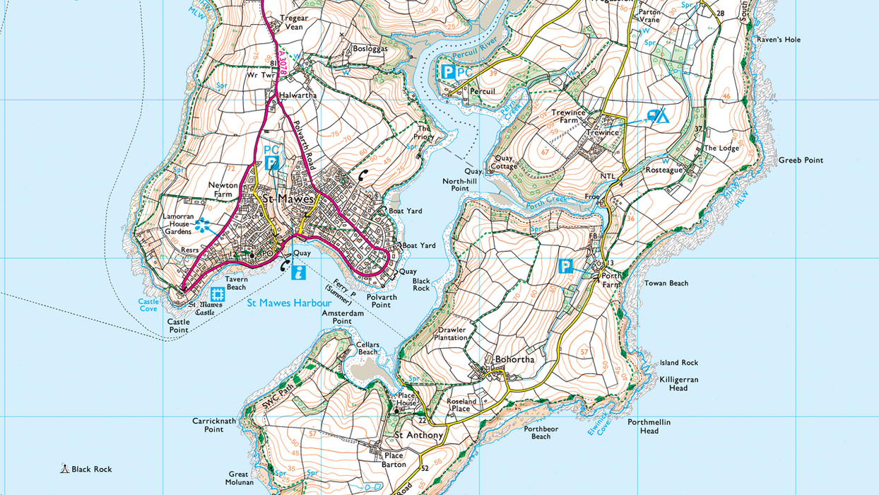 Carrick Roads Coastal Area Map