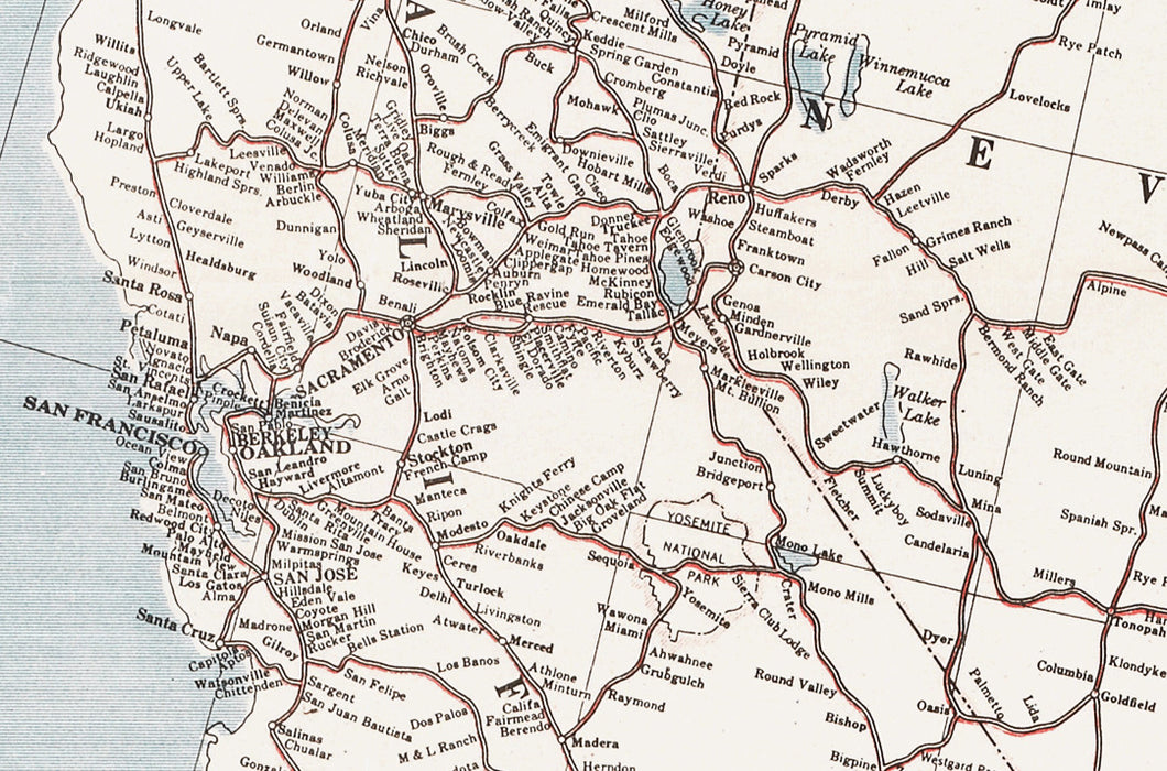 US Highways Map 1918