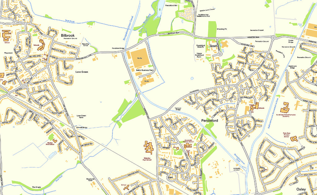 Wolverhampton Street Map | I Love Maps