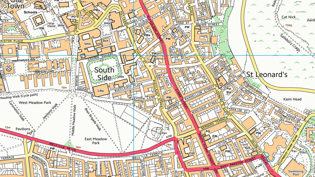 Edinburgh City Centre Map