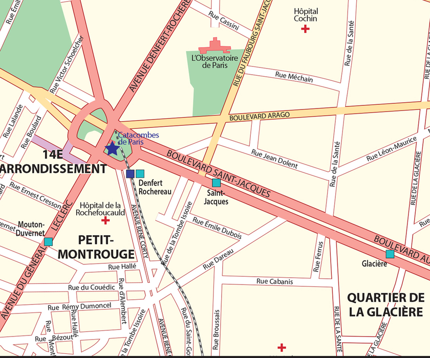 Paris Street Map - Central Paris