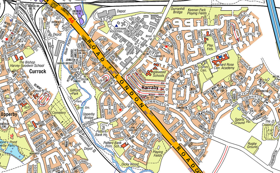Carlisle 10k x 10k A-Z Map
