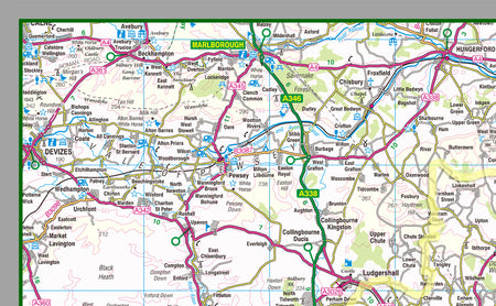 map of Hampshire, a county in England, UK.  This map covers the cities of Winchester, Southampton and Portmouth and the towns:      Basingstoke     Eastleigh     Gosport     Farnborough     Andover     Aldershot     Horndean     Havant