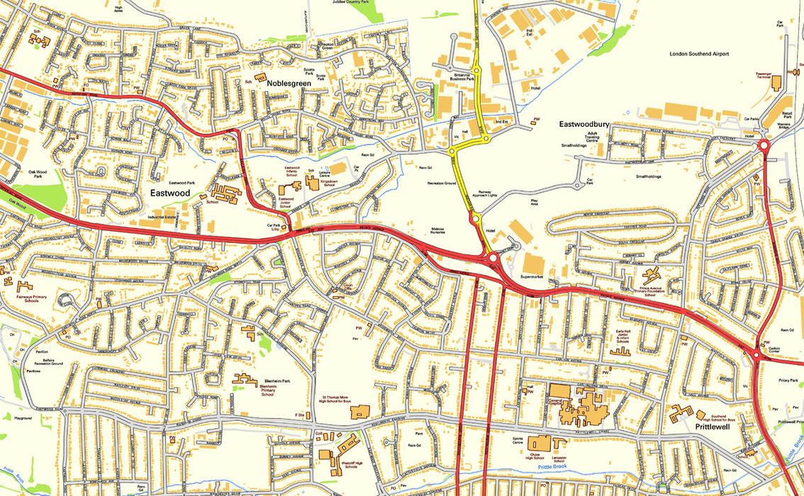 Southend on Sea Street Map