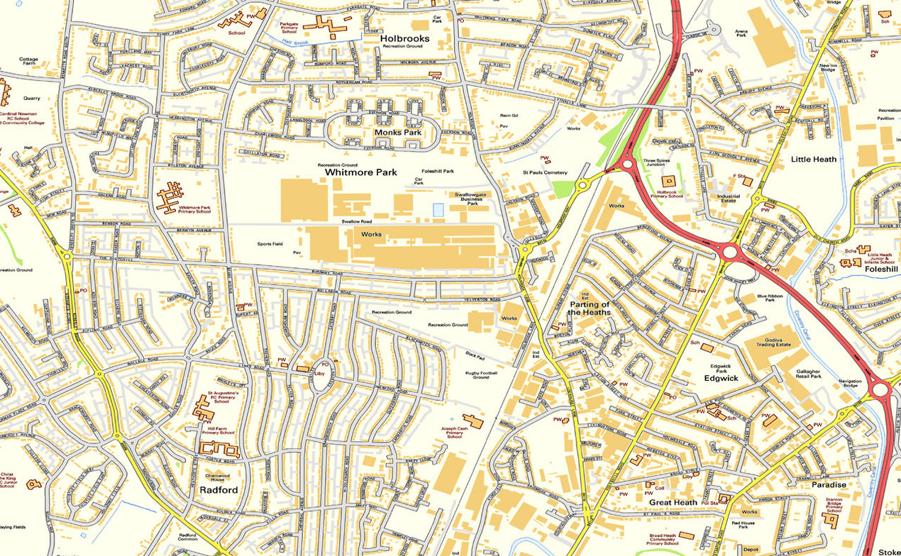 Os Map Example Coventry Coventry Street Map– I Love Maps