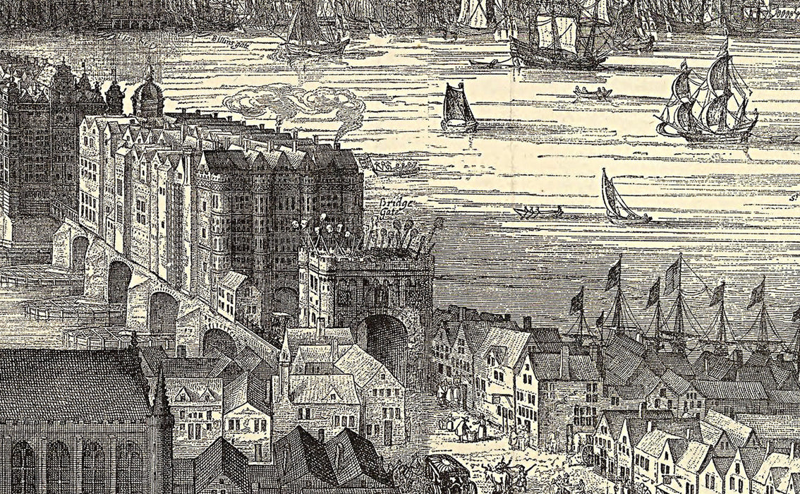 Vischer Panorama of London 1616 Map