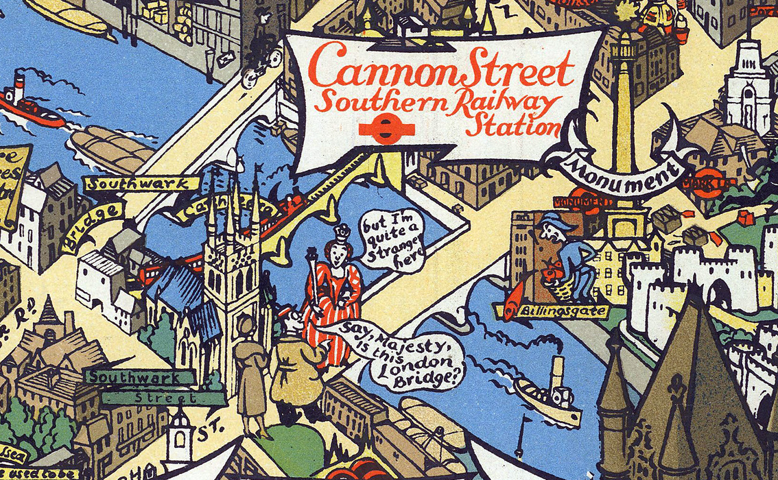 Extract from London Illustrated Map