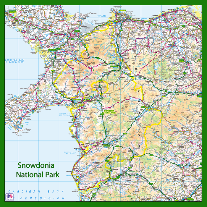 Snowdonia National Park Placemat I Love Maps Snowdonia National Park Placemat I Love Maps