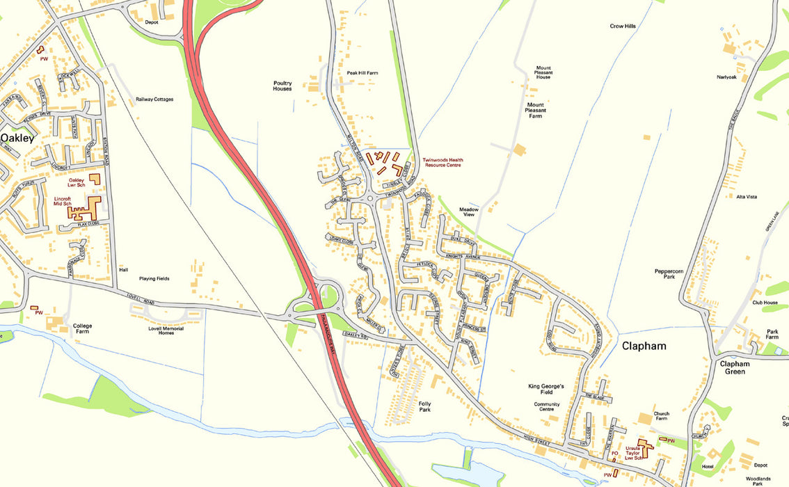 Bedford Street Map