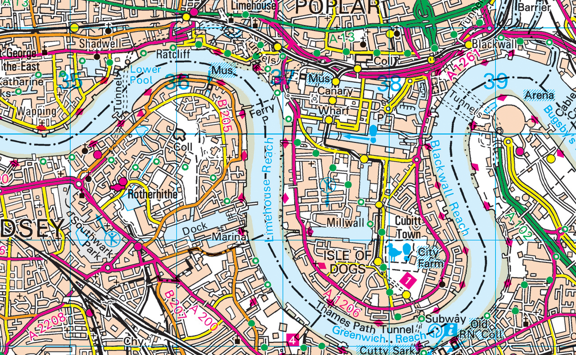 London Within the M25 Map