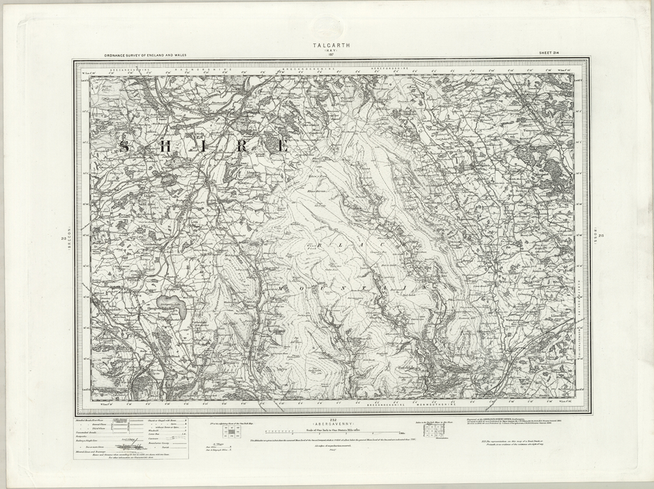 1890 Collection - Talgarth (Hay) Ordnance Survey Map