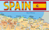 Extract of illustrated Spain map