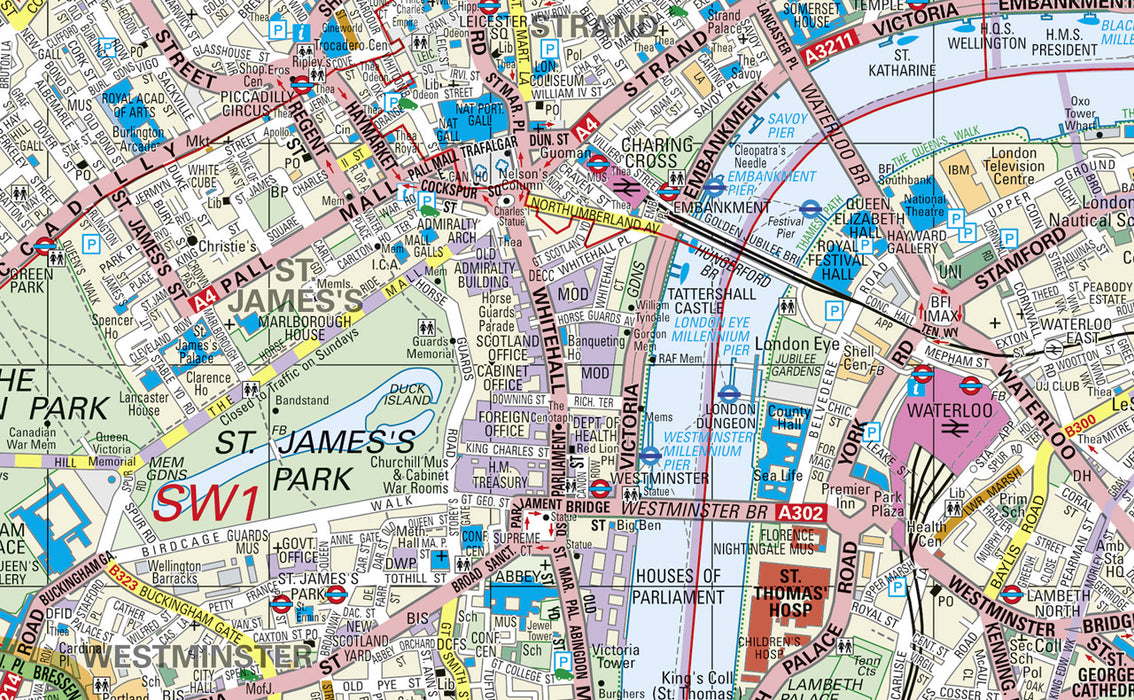 Giant London Street Map