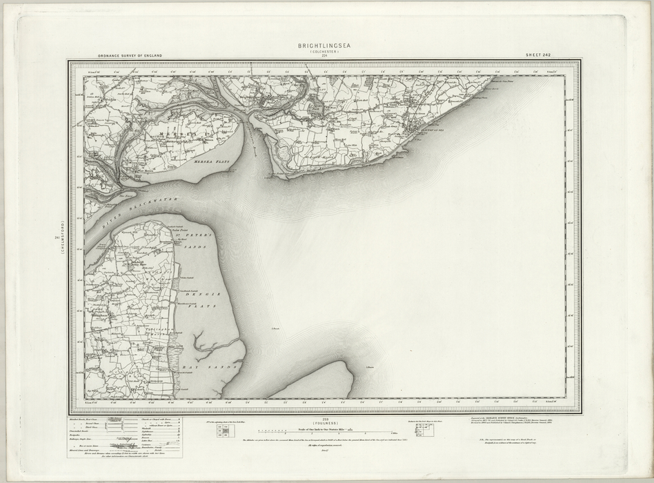 1890 Collection - Brightlingsea (Colchester) Ordnance Survey Map