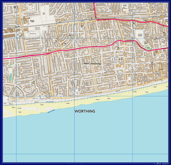 Personalised 3km x 3km 1:10 000 Ordnance Survey Map