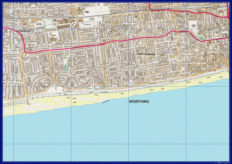 Personalised 4.3km x 3km 1:10 000 Ordnance Survey Map