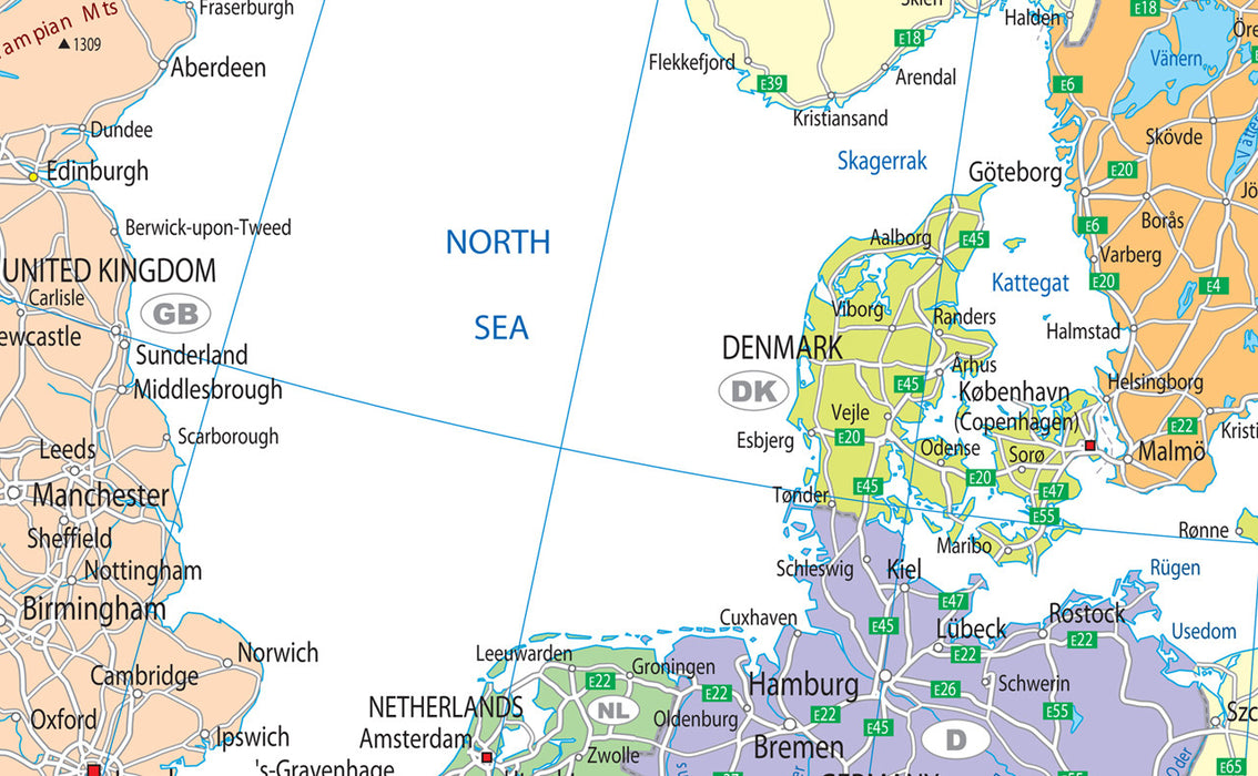 Northern Europe Political Map