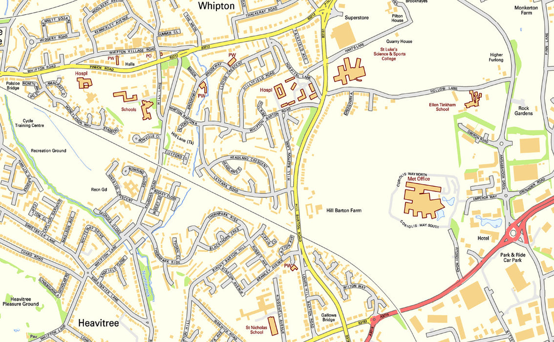 Exeter Street Map