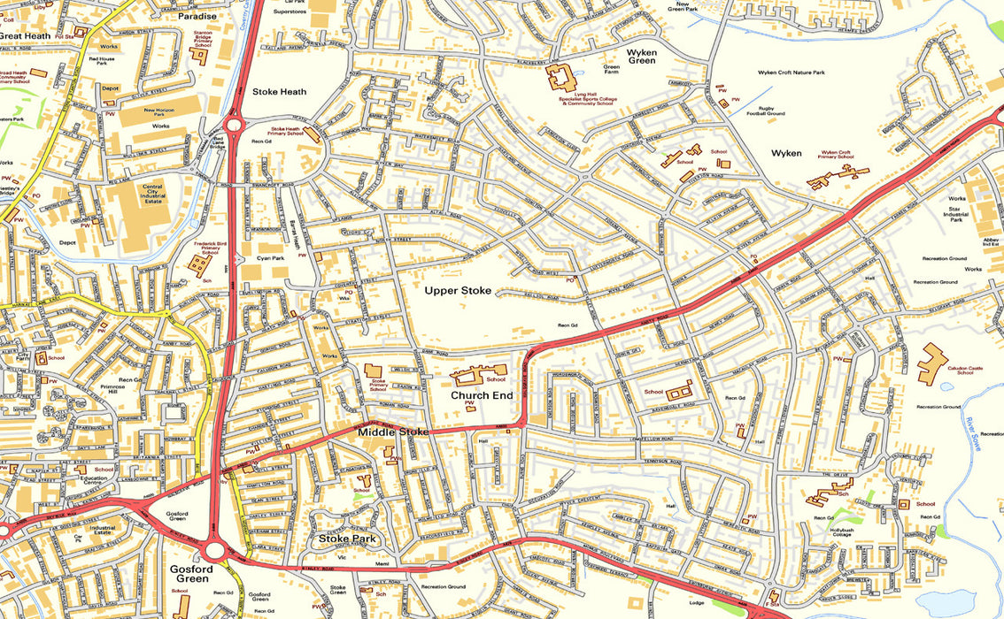 Os Map Example Coventry Coventry Street Map– I Love Maps