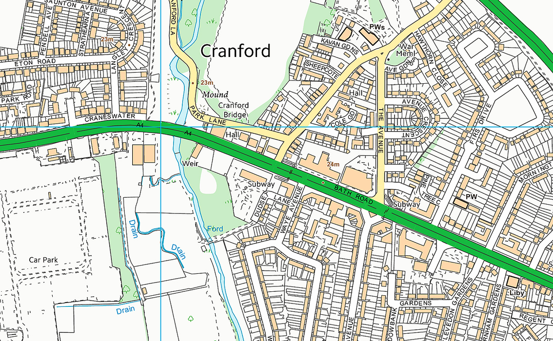 Heathrow Airport Street Map